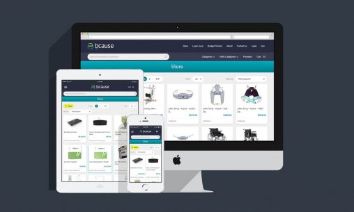 Bcause store UI design and development featured image
