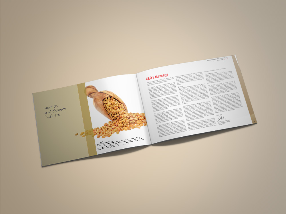 CIFL annual report design inner page 1