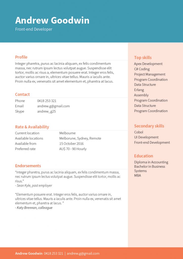 Elvves corporate branding candidate profile