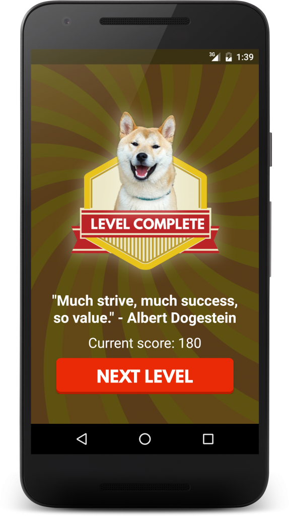 Muchword app design and development level complete