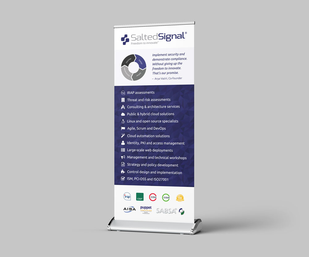 Salted Signal banner design