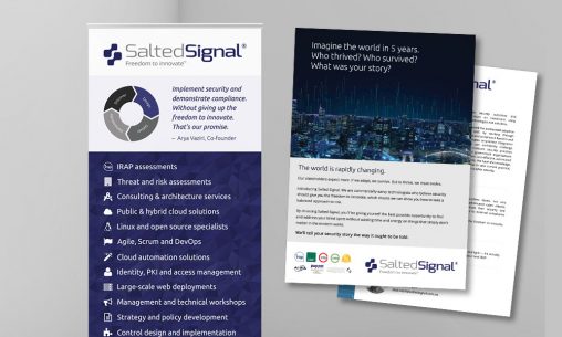 Salted Signal promotional material design featured image