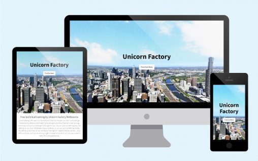 Unicorn Factory website design and development featured image